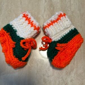 Miami colors vintage baby booties
